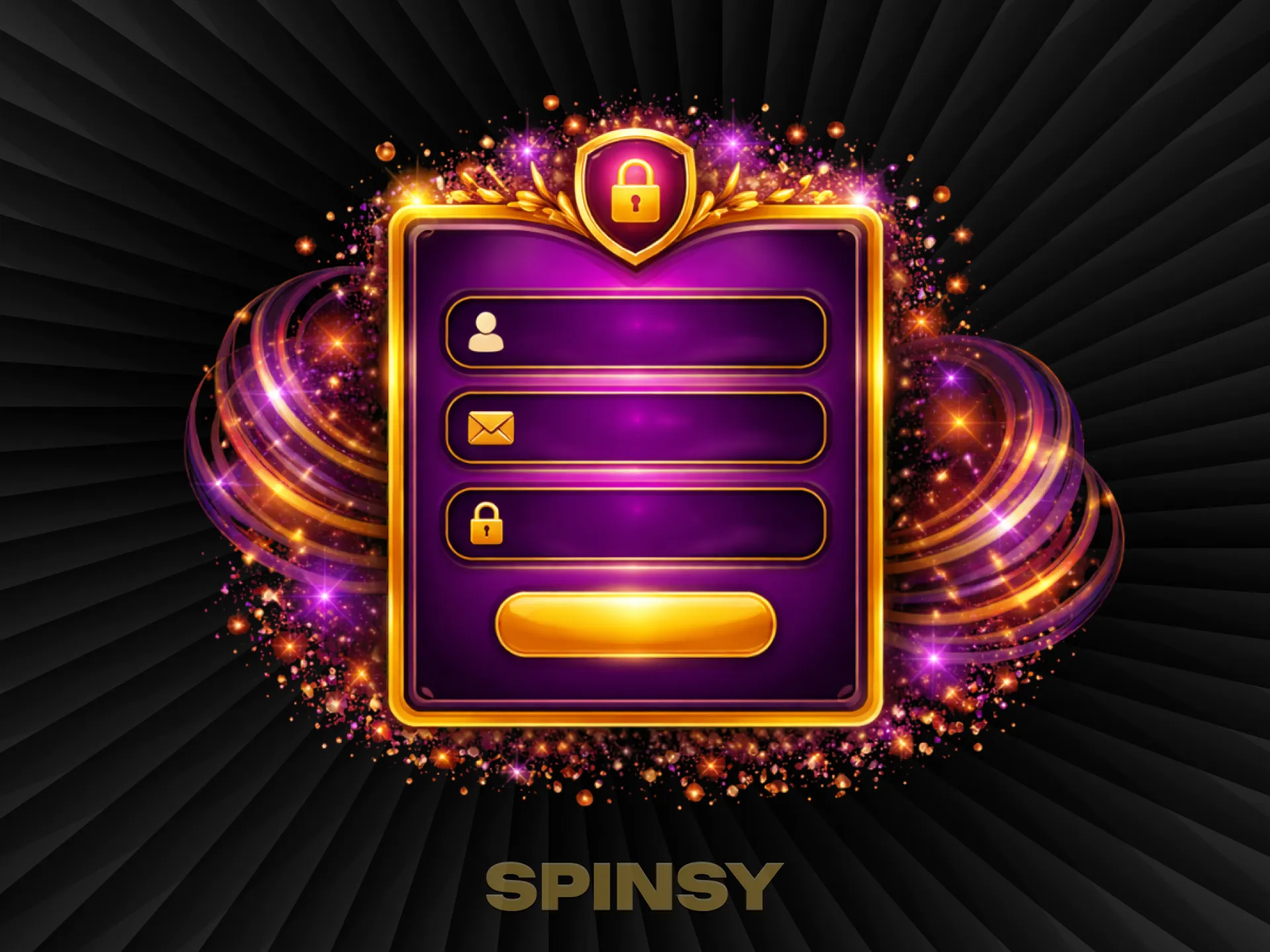 La forme violette est enregistrée avec un cadre argenté et une serrure légère.